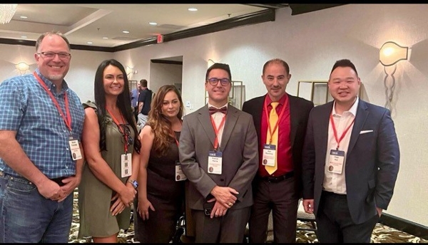 L-R: Dr. Amanda Aldridge, Dr. Angela Munoz, Dr. Steven Frechette, Dr. Patrick Harris, Dr. Alex Koohang, Dr. Peter Kim, and Dr. Patrick Harris